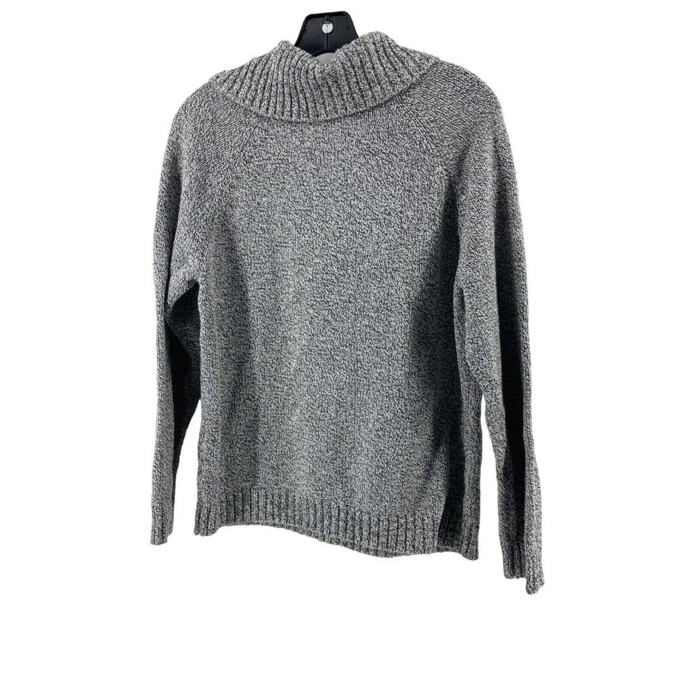 Karen Scott Women's Gray Long Sleeve Collared Knit Sweater Size Medium - Picture 3 of 9
